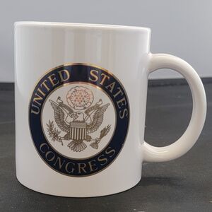 US Congress White porcelain Coffee mug